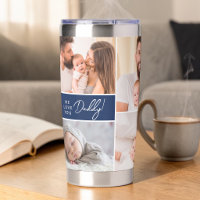 Wir Liebe Sie Daddy Custom Fotos Vatertag blau