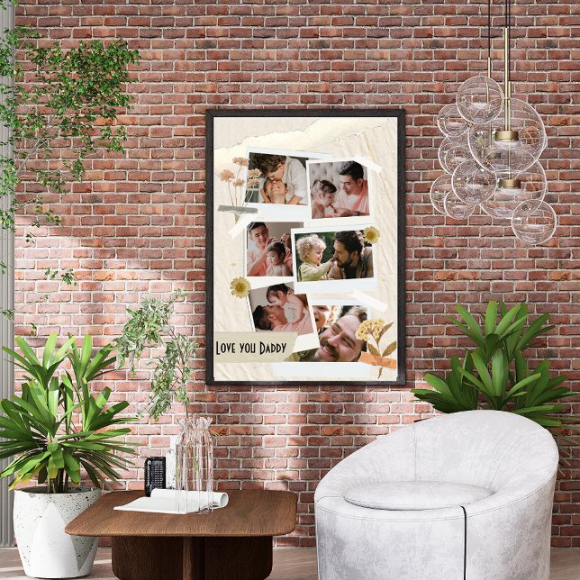 Wir Liebe Sie Daddy FotoCollage Fotodruck (Von Creator hochgeladen)