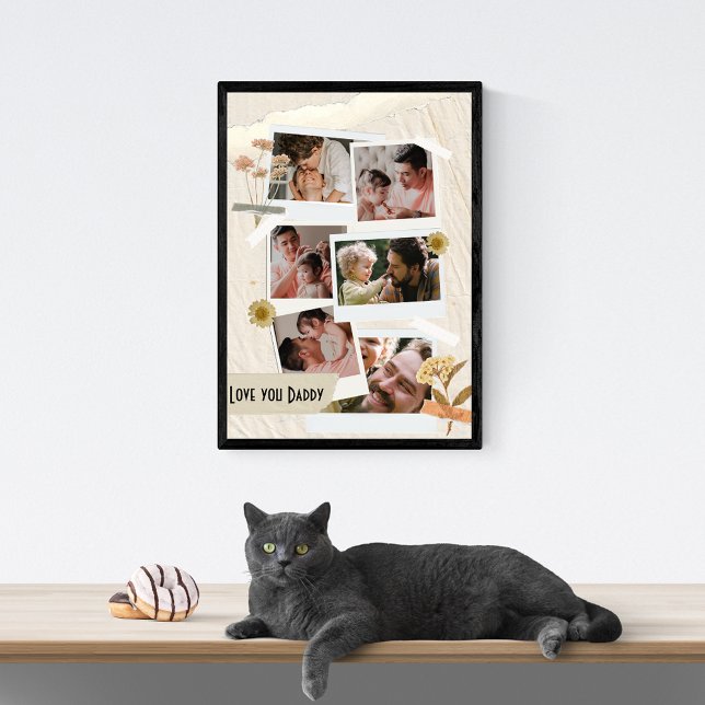 Wir Liebe Sie Daddy FotoCollage Poster (Von Creator hochgeladen)
