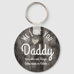 Wir Liebe Sie Daddy Individuellen Namens Schlüsselanhänger