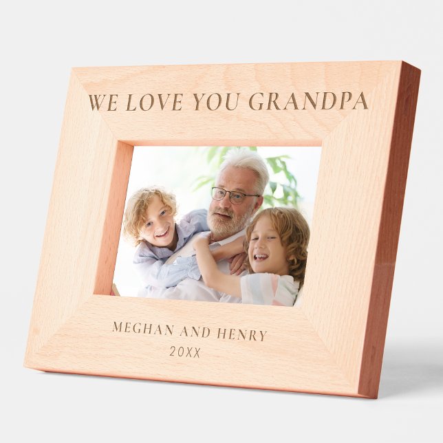 Wir Liebe Sie GRANDPA Personalisierten Foto Rahmen (Von Creator hochgeladen)