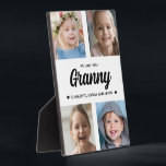 Wir Liebe Sie Granny Familie halten Foto Collage Fotoplatte<br><div class="desc">Erstellen Sie mit Ihren Lieblingsfamilienfotos ein besonderes Geschenk. Diese moderne Foto-Collage enthält 4 wertvolle Bilder ihrer Enkel. Der gesamte Text ist bearbeitbar. Ja,  es ist das perfekte Geschenk für den Muttertag,  aber jede Großmutter würde das auch an ihrem Geburtstag oder als Weihnachtsgeschenk erhalten.</div>