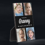 Wir Liebe Sie Granny Familie halten Foto Collage Fotoplatte<br><div class="desc">Erstellen Sie mit Ihren Lieblingsfamilienfotos ein besonderes Geschenk. Diese moderne Foto-Collage enthält 4 wertvolle Bilder ihrer Enkel. Der gesamte Text ist bearbeitbar. Ja,  es ist das perfekte Geschenk für den Muttertag,  aber jede Großmutter würde das auch an ihrem Geburtstag oder als Weihnachtsgeschenk erhalten.</div>