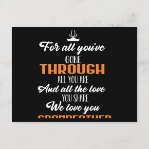 Wir Liebe Sie Großvater Postkarte