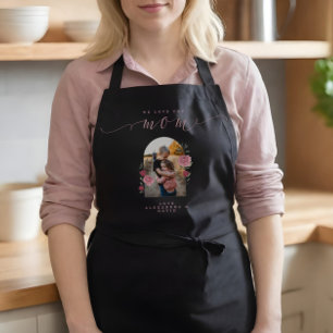 Wir Liebe Sie Mama - Blumenmuster Foto Arch Custom Schürze