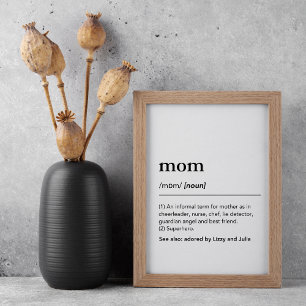 Wir Liebe Sie Mama Definition Poster Mütter Tagesg