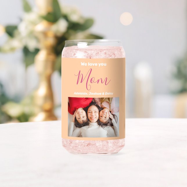 Wir Liebe Sie Mama Kid Namen Foto Personalisiert S Dosenglas (Insitu (Hochzeit))