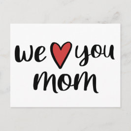 Wir Liebe Sie Mama // Niedlichen Muttertag Postkarte