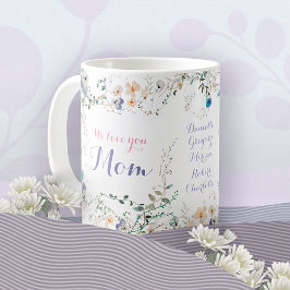 Wir Liebe Sie Mama Romantische Wasserfarben Violet Kaffeetasse