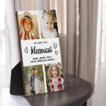Wir Liebe Sie Meemaw Familie Moderne FotoCollage Fotoplatte<br><div class="desc">Die Meemaw We Liebe You Heart Modern Foto Collage Plaque ist ein berührendes und personalisiertes Geschenk, das Ihre Liebe für Ihre Großmutter zeigt. Diese hübsch gestaltete Gedenktafel besticht durch eine herzförmige Collage aus Foto, mit der Sie Ihre Lieblingsfamilienfotos in einem modernen und stilvollen Layout hinzufügen können. Die herzliche "Wir Liebe...</div>