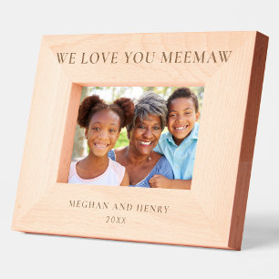 Wir Liebe Sie Meemaw Personalisierten Foto Frame G Geätzte Rahmen