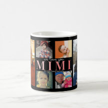 Wir Liebe Sie Mimi | Custom Foto Collage Coffee