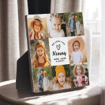 Wir Liebe Sie Mommy Family Moderne FotoCollage Fotoplatte<br><div class="desc">Die We Liebe You Mommy Family Modern Foto Collage Plaque ist ein herzlicher Pfand, der die besondere Bindung zwischen einer Mutter und ihrer Familie feiert. Mit einem individuell gestaltbaren Design ermöglicht diese Plakette es Ihnen, Ihre Lieblings-Fotos hochzuladen und in eine wunderschöne Collage zu ordnen. Das elegante, moderne Layout wird durch...</div>