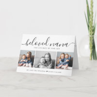 Wir Liebe Sie Nana Black & White Foto Mütter Tag