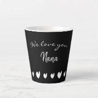 Wir Liebe Sie Nana Herz Latte Tasse