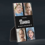 Wir Liebe Sie Nonna Familie halten Foto Collage Fotoplatte<br><div class="desc">Erstellen Sie mit Ihren Lieblingsfamilienfotos ein besonderes Geschenk. Diese moderne Foto-Collage enthält 4 wertvolle Bilder ihrer Enkel. Der gesamte Text ist bearbeitbar. Ja,  es ist das perfekte Geschenk für den Muttertag,  aber jede Großmutter würde das auch an ihrem Geburtstag oder als Weihnachtsgeschenk erhalten.</div>