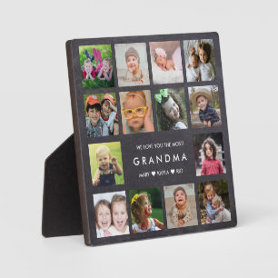 Wir Liebe Sie Oma 14 Foto Collage Chalkboard Fotoplatte