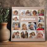 Wir Liebe Sie Oma - 15 Fotogalerie Fliese<br><div class="desc">Grandkids Foto Collage - oder irgendein Foto - Ein komplettes Coverage-Design beinhaltet einen soliden Farbhintergrund. Verwenden Sie bis zu 15 Quadratmeter Foto, um ein einzigartiges und persönliches Geschenk zu kreieren. Der Text kann an Ihre Veranstaltung angepasst werden. Es ist eine Vorlage für ein Geschenk an Oma geben, aber der Name...</div>