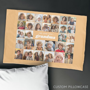 Wir Liebe Sie Oma - 30 FotoCollage Kissenbezug
