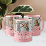 Wir Liebe Sie Oma 3 Foto Tasse<br><div class="desc">Moderne Großmutter-Tasse mit einer Foto-Collage der Enkel,  einem niedlichen rosa Herzdesign,  dem Sprichwort "Wir Liebe du Oma" und den Kindernamen.</div>