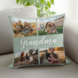 Wir Liebe Sie Oma 4 FotoCollage Kissen