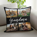 Wir Liebe Sie Oma 4 FotoCollage Kissen<br><div class="desc">Sagen wir,  wir haben Sie in dieser Urlaubssaison mit einem personalisierten Weihnachtsgeschenkkissen mit 4 Ihrer Lieblings-Fotos und Enkel-Namen und ...  Alle Texte in diesem Design können bearbeitet werden,  sodass Sie Ihre eigene Nachricht oder Ihren eigenen Text hinzufügen können. Erhältlich in verschiedenen Farben,  Stilen und Produkten.</div>
