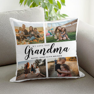 Wir Liebe Sie Oma 4 FotoCollage Kissen