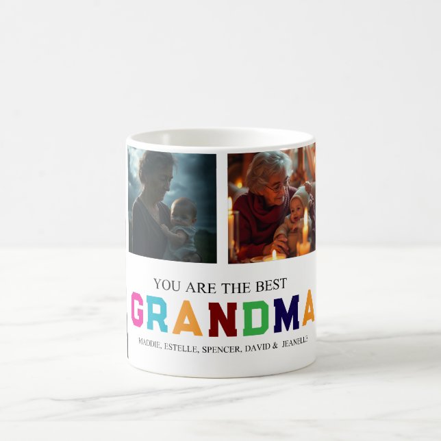 Wir Liebe Sie Oma Custom 6-Foto Kaffeetasse (Mittel)