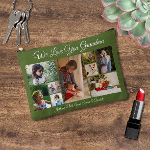 Wir Liebe Sie Oma   Custom Olive Green 9 Foto Zubehörtasche