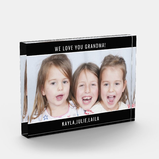 Wir Liebe Sie Oma Family Foto (Links)