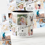Wir Liebe Sie Oma | Foto Gift Calligraphy Text Zweifarbige Tasse<br><div class="desc">Wir Liebe Sie Oma | Foto Geschenkkalligrafie Text Zwei-Tone-Kaffeemaschine Tasse</div>