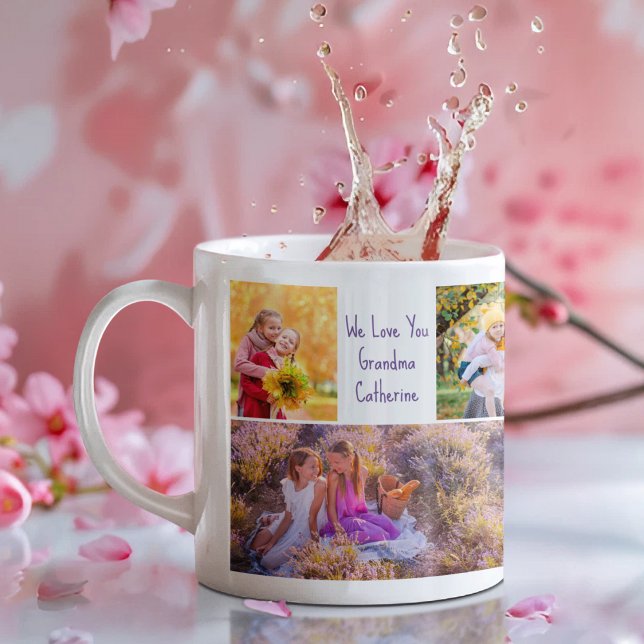 Wir Liebe Sie Oma Niedliche Großkinder Foto Kaffeetasse (Von Creator hochgeladen)