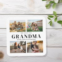 Wir Liebe Sie Oma Personalisiert 4 FotoCollage