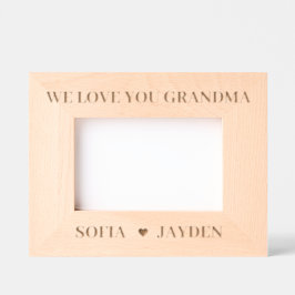 Wir Liebe Sie Oma Personalisiert Geätzte Rahmen