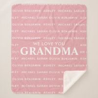 Wir Liebe Sie Oma Personalisiert Kids Namen