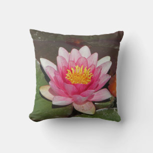 Wir Liebe Sie Oma Pink Water Lily Foto Blume Kissen
