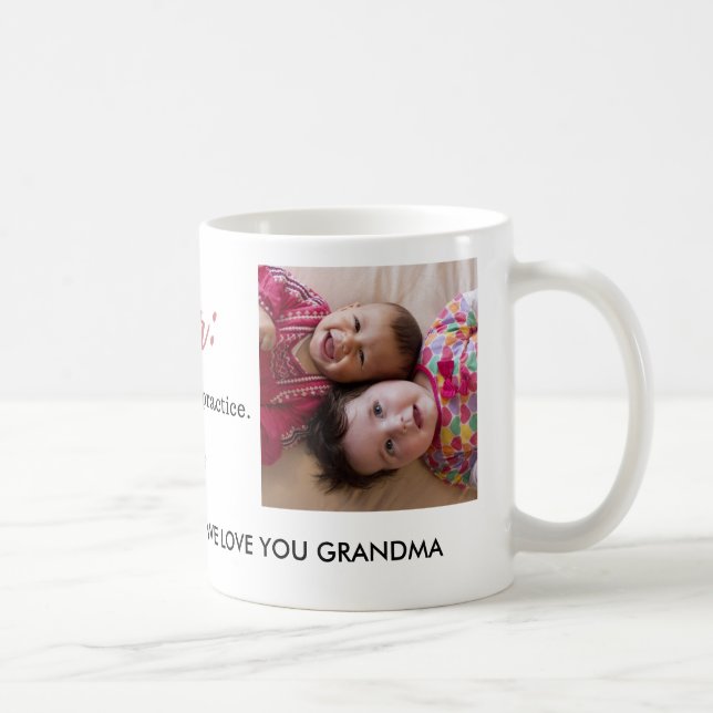 Wir Liebe Sie Oma Quote Foto Kaffeetasse (Rechts)