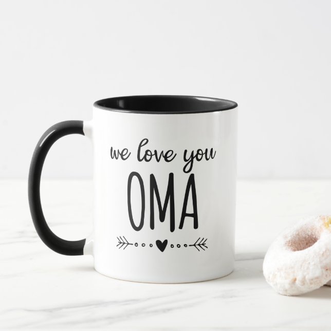 Wir Liebe Sie Oma Tasse (Mit Donut)