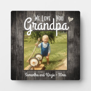 Wir Liebe Sie Opa Desk Foto Fotoplatte