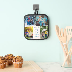 Wir Liebe Sie Opa Grandkids FotoCollage Topflappen