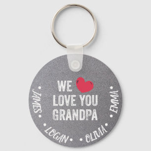 Wir Liebe Sie Opa, Individuelle Name Schlüsselanhänger
