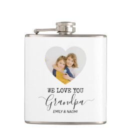 Wir Liebe Sie Opa | Personalisierter Flasche Flachmann