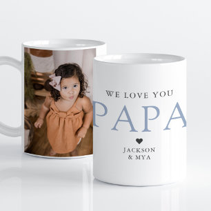 Wir Liebe Sie Papa Elegantes Foto Tasse