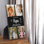 Wir Liebe Sie Papa Familie Moderne FotoCollage Fotoplatte<br><div class="desc">Die Papa We Liebe You Heart Modern Foto Collage Plaque ist ein berührendes und personalisiertes Geschenk, das Ihre Liebe für Ihren Großvater zeigt. Diese hübsch gestaltete Gedenktafel besticht durch eine herzförmige Collage aus Foto, mit der Sie Ihre Lieblingsfamilienfotos in einem modernen und stilvollen Layout hinzufügen können. Die herzliche "Wir Liebe...</div>