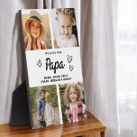 Wir Liebe Sie Papa Familie Moderne FotoCollage Fotoplatte<br><div class="desc">Die Papa We Liebe You Heart Modern Foto Collage Plaque ist ein berührendes und personalisiertes Geschenk, das Ihre Liebe für Ihren Großvater zeigt. Diese hübsch gestaltete Gedenktafel besticht durch eine herzförmige Collage aus Foto, mit der Sie Ihre Lieblingsfamilienfotos in einem modernen und stilvollen Layout hinzufügen können. Die herzliche "Wir Liebe...</div>