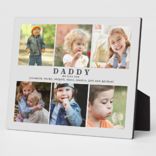 Wir Liebe Sie Papa Namen Foto Collage II Fotoplatte
