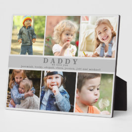 Wir Liebe Sie Papa nennt FotoCollage Fotoplatte