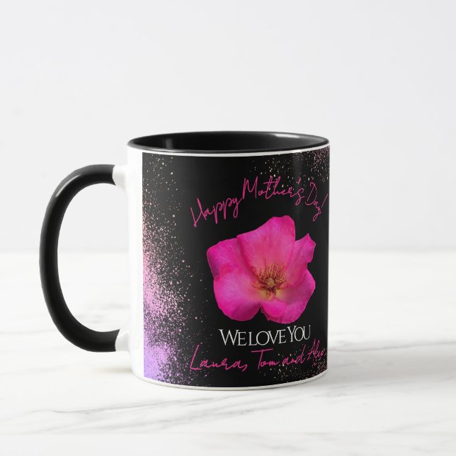 Wir Liebe Sie - Rose des Muttertags Tasse (Links)