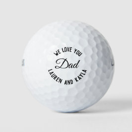 Wir Liebe Sie Vater Moderne Typografie Vatertag Golfball