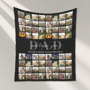 Wir Liebe Sie Vater Personalisiert 64 FotoCollage Fleecedecke